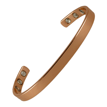 Copper Fine Polished Magnetic Bracelet